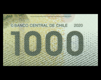 Chili, P-161k, 1 000 pesos, 2020, Polymere