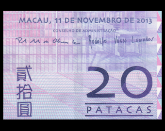 Macau, P-081c1, 20 patacas, 2013, BNU