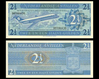 Antilles Néerlandaises, P-21,  2,5 gulden, 1970