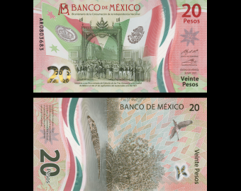 Mexico, P-132g, 20 pesos, 2021, Polymer