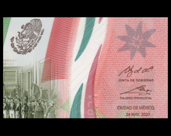 Mexico, P-132g, 20 pesos, 2021, Polymer