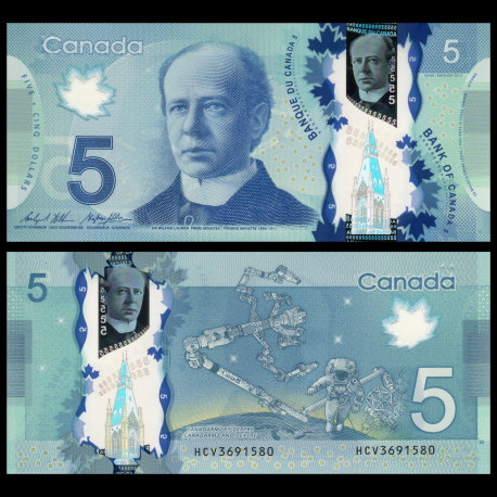 Canada, P-106c, 5 dollars, 2013, Polymer