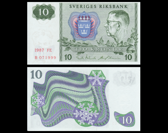 Sweden, P-52, 10 kronor