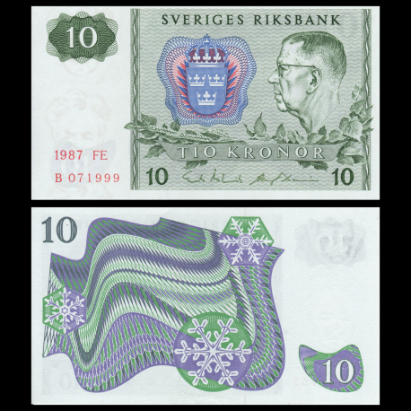 Sweden, P-52, 10 kronor