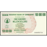 Zimbabwe, P-058, 100.000.000 dollars, 2008 - Billet de banque en vente sur Monnaies du Monde SHOP