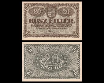 Hungary, P-043, 20 fillér, 1920