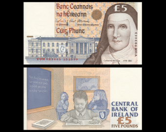Irlande, P-075b, 5 pounds, 1999