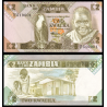 Zambie, P-24c, 2 kwacha, 1980, PresqueNeuf / a-UNC - Billet de banque en vente sur Monnaies du Monde SHOP