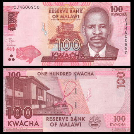 Malawi, P-65e, 100 kwacha, 2020