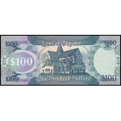 Guyana, P-36e, 100 dollars, 2022 - Billet de banque en vente sur Monnaies du Monde SHOP
