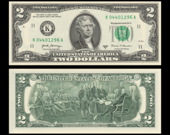 USA, P-545Ka, 2 dollars, Texas, 2017A