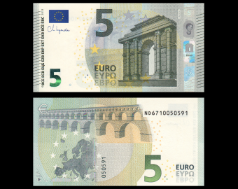 Euro, P-20V, 5 euros, 2013