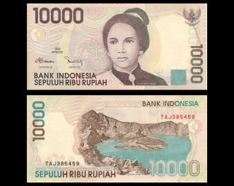 Indonésie, P-137h, 10 000 rupiah, 2005