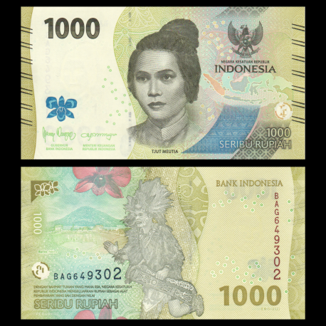Indonésie, P-162a, 1 000 rupiah, 2022