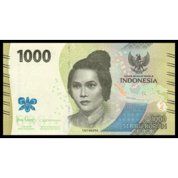 Indonésie, P-162a, 1 000 rupiah, 2022 - Billet de banque en vente sur Monnaies du Monde SHOP