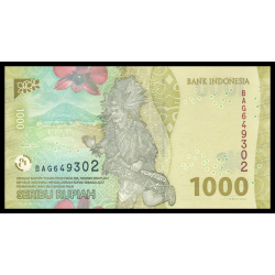Indonésie, P-162a, 1 000 rupiah, 2022 - Billet de banque en vente sur Monnaies du Monde SHOP