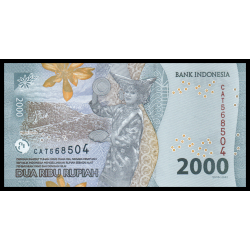 Indonésie, P-163a, 2 000 rupiah, 2022 - Billet de banque en vente sur Monnaies du Monde SHOP
