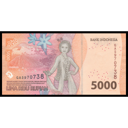 Indonésie, P-164a, 5 000 rupiah, 2022 - Billet de banque en vente sur Monnaies du Monde SHOP