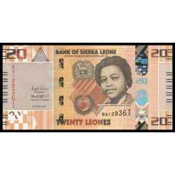 Sierra Leone, P-w38, 20 leones, 2022 - Billet de banque en vente sur Monnaies du Monde SHOP