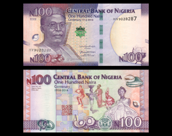 Nigéria, P-41d, 100 naira, 2022
