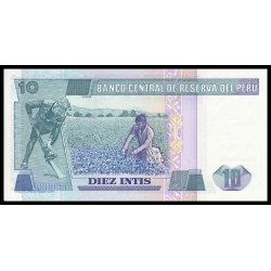 Pérou, P-128b, 10 intis, 1986 - Billet de banque en vente sur Monnaies du Monde SHOP