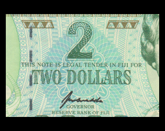Fidji, P-096b, 2 dollars, 1996