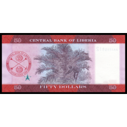 Liberia, P-w40, 50 dollars, 2022 - Billet de banque en vente sur Monnaies du Monde SHOP