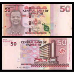 Eswatini, P-wC44, 50 emalangeni, 2018, hybride - Billet de banque en vente sur Monnaies du Monde SHOP
