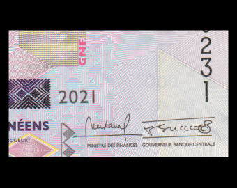 Guinée, P-49c, 5000 francs, 2021
