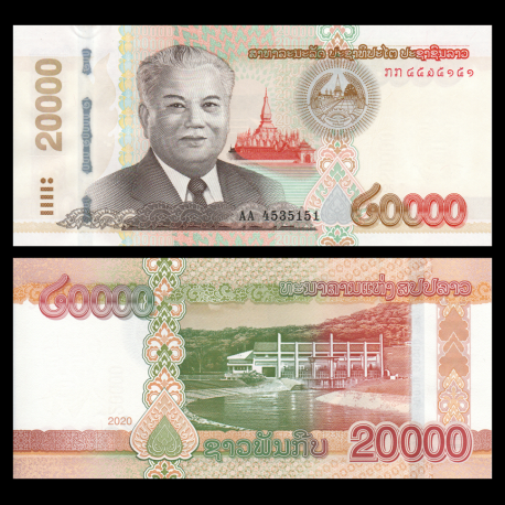 Lao, P-W41C, 20 000 kip, 2020