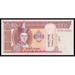 Mongolie, P-63k, 20 tugrik, 2020 - Billet de banque en vente sur Monnaies du Monde SHOP