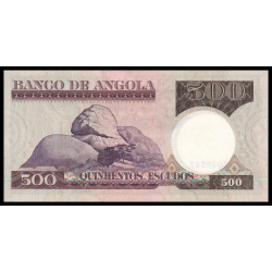Angola, P-107, 500 escudos, 1973 - Billet de banque en vente sur Monnaies du Monde SHOP