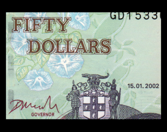 Jamaica, P-79c, 50 dollars, 2002