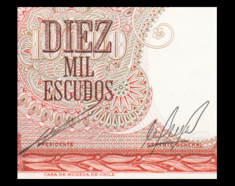Chili, P-148a, 10 000 escudos, 1967