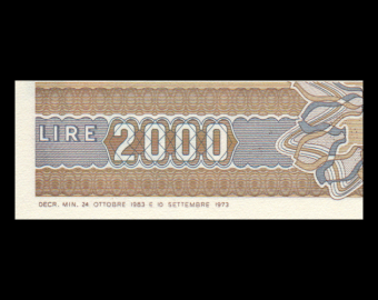 Italie, P-103c, 2.000 lire, 1983