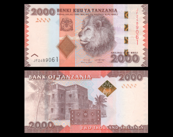 Tanzanie, P-42c, 2.000 shillings, 2020