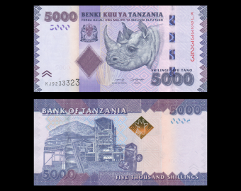 Tanzania, P-43c, 5.000 shillings, 2020