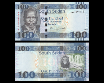 South Sudan, P-15d, 100 pounds, 2019