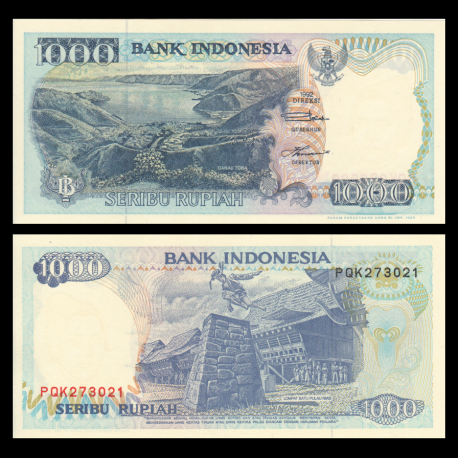 Indonésie, P-129d, 1000 rupiah, 1995