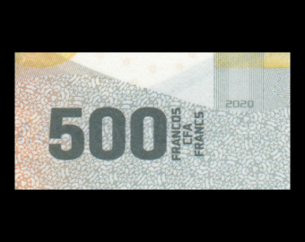 BEAC Banque des Etats d'Afrique Centrale, P-w700, 500 francs, 2022