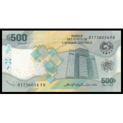 BEAC Banque des Etats d'Afrique Centrale, P-w700, 500 francs, 2022, hybride - Billet de banque en vente sur Monnaies du Monde SH