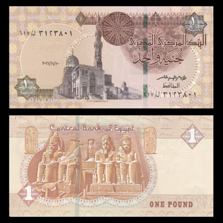 Egypte, P-071d, 1 pound, 2021