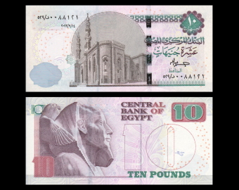 Egypte, P-073l, 10 pounds, 2022