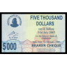Zimbabwe, P-045, 5 000 dollars, 2007 - Billet de banque en vente sur Monnaies du Monde SHOP