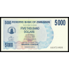 Zimbabwe, P-045, 5 000 dollars, 2007 - Billet de banque en vente sur Monnaies du Monde SHOP