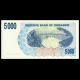 Zimbabwe, P-045, 5 000 dollars, 2007