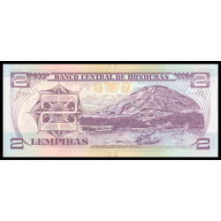 Honduras, P-097d, 2 lempiras, 2019 - Billet de banque en vente sur Monnaies du Monde SHOP