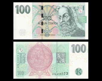 CZECH REPUBLIC, P-18g, 100 korun, 2018