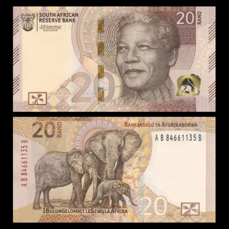 Afrique-du-Sud, P-w149, 20 rand, 2023