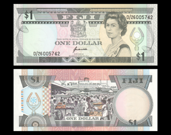 Fiji, P-089, 1 dollar, 1993